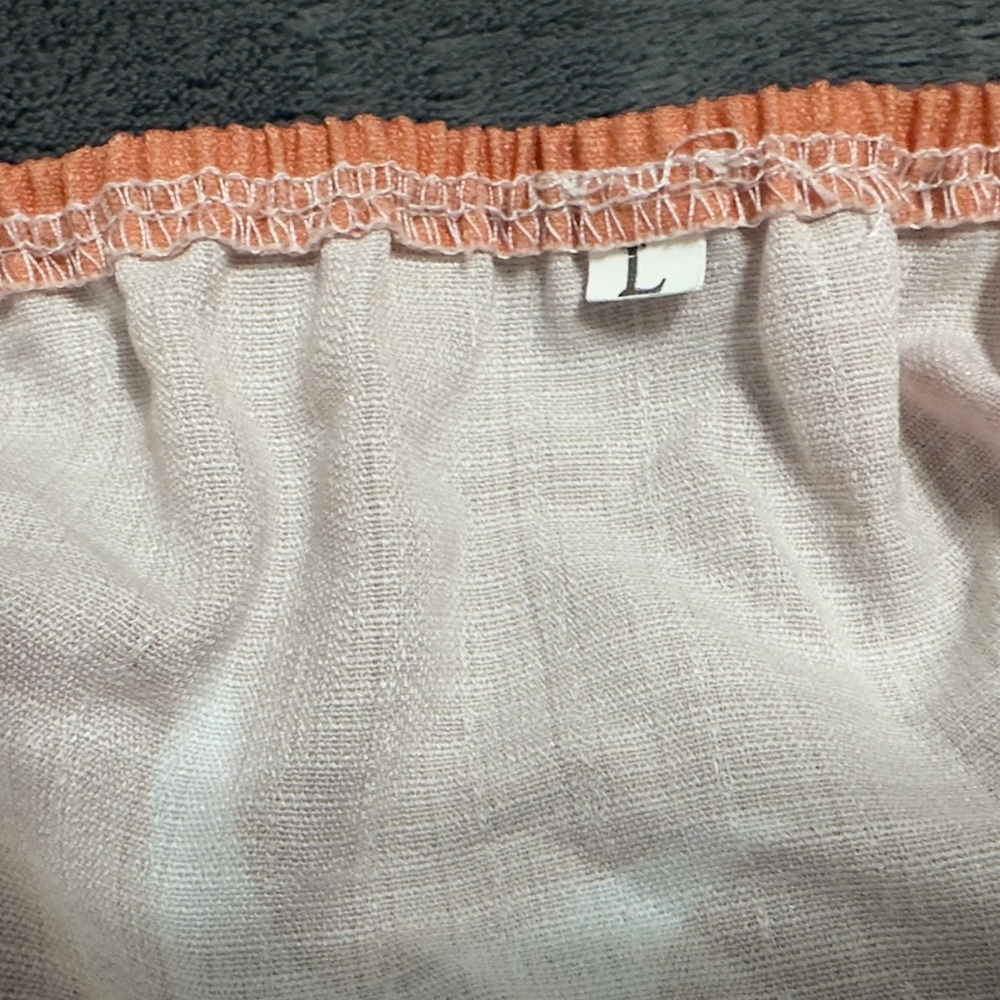 Elegant Floral Orange and White open back top - Picture 6 of 6